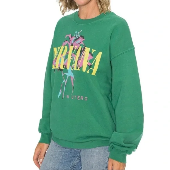 DAYDREAMER Nirvana Lilies Boyfriend Crew Size XS NWT MSRP $158 - Picture 8 of 8